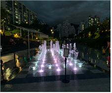 바닥·안개분수 사진