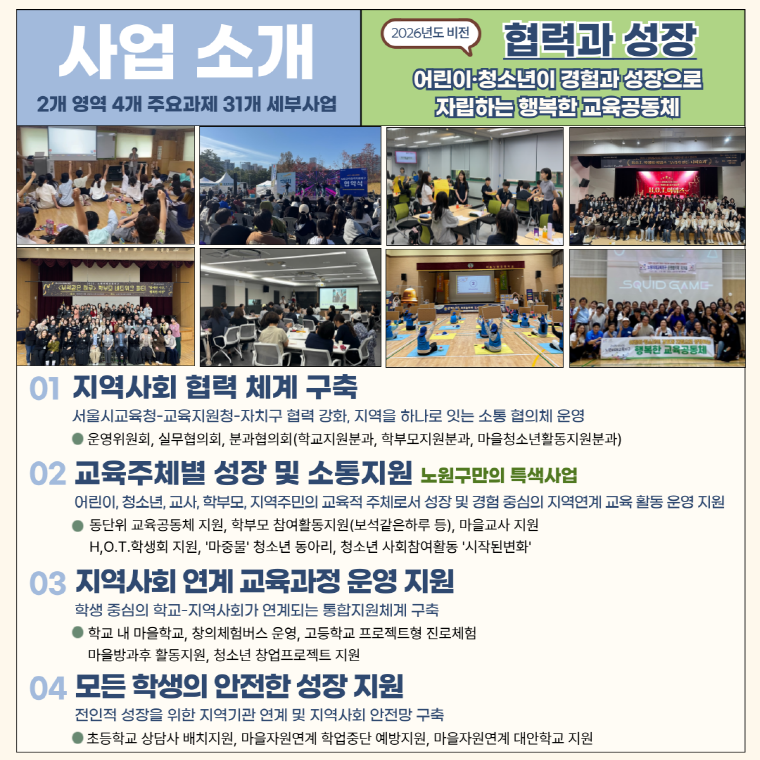 헌법대로 살아가기 포스터 / 함께해요! 아동친화도시 노원 만들기 아래에서 전문 설명